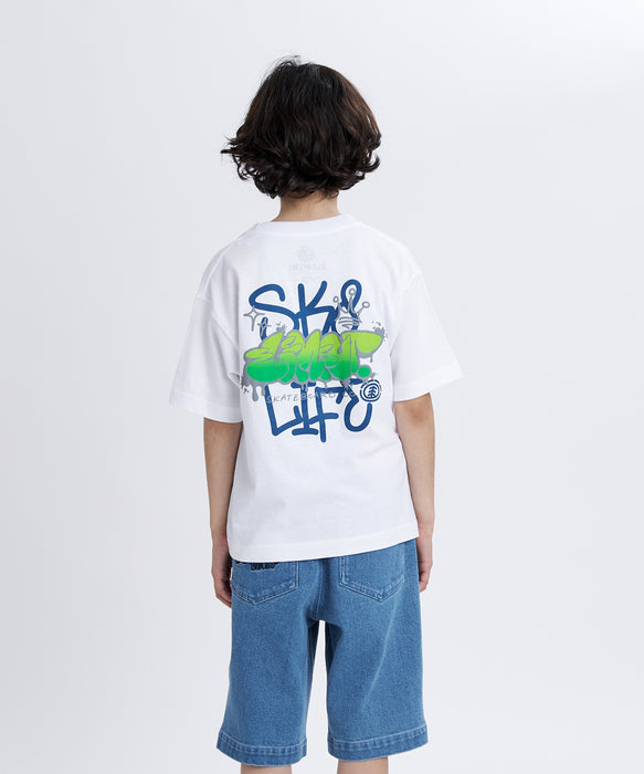 ELEMENT キッズ LAYER TAGGING SS Y Tシャツ 【2026年春夏モデル】 WHT / XL/155-165
