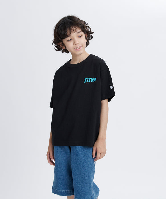 ELEMENT キッズ TIMBER WOLF SS Y Tシャツ 【2026年春夏モデル】 FBK / XL/155-165