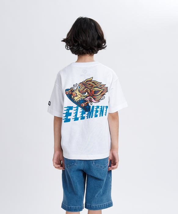 ELEMENT キッズ TIMBER WOLF SS Y Tシャツ 【2026年春夏モデル】 WHT / XL/155-165