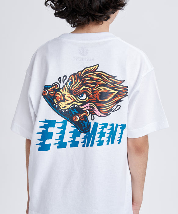 ELEMENT キッズ TIMBER WOLF SS Y Tシャツ 【2026年春夏モデル】 WHT / XL/155-165