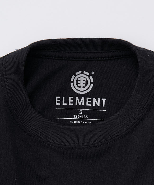 ELEMENT キッズ TIGER SS Y Tシャツ 【2026年春夏モデル】 FBK / XL/155-165