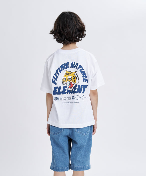 ELEMENT キッズ TIGER SS Y Tシャツ 【2026年春夏モデル】 WHT / XL/155-165