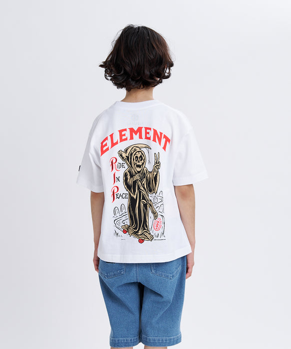 ELEMENT キッズ TIMBER RIP SS Y Tシャツ 【2026年夏モデル】 WHT / XL/155-165