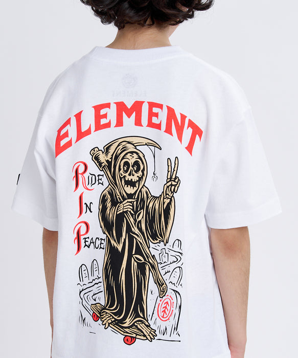 ELEMENT キッズ TIMBER RIP SS Y Tシャツ 【2026年夏モデル】 WHT / XL/155-165