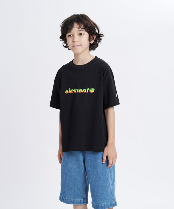 ELEMENT キッズ RASTA GRADE SS Y Tシャツ 【2026年夏モデル】 FBK / XL/155-165