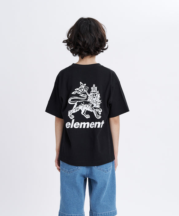 ELEMENT キッズ RASTA GRADE SS Y Tシャツ 【2026年夏モデル】 FBK / XL/155-165