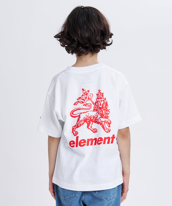 ELEMENT キッズ RASTA GRADE SS Y Tシャツ 【2026年夏モデル】 WHT / XL/155-165