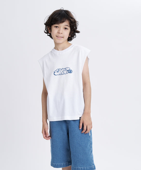 ELEMENT キッズ LAYER TAGGING NO SLEEVE Y タンクトップ 【2026年夏モデル】 WHT / XL/155-165