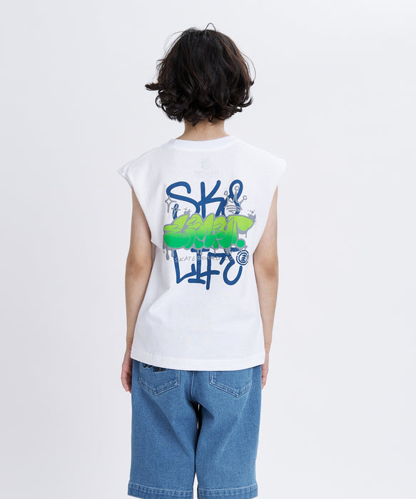 ELEMENT キッズ LAYER TAGGING NO SLEEVE Y タンクトップ 【2026年夏モデル】 WHT / XL/155-165