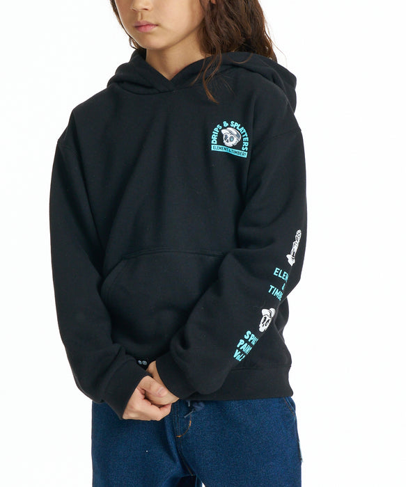 ELEMENT キッズ TIMBER DRIPS HOOD Y パーカー 【2026年秋冬モデル】 FBK / XL/155-165
