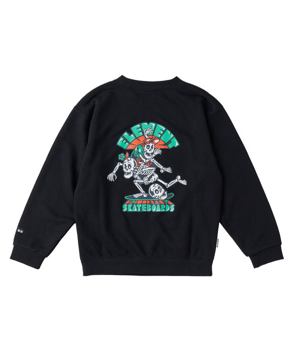 ELEMENT キッズ TIMBER 3 2ND CREW Y トレーナー 【2026年秋冬モデル】 FBK / XL/155-165