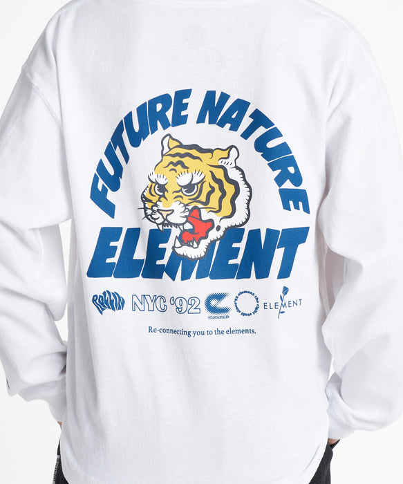 ELEMENT キッズ TIGER LS Y ロンT 【2026年秋冬モデル】 WHT / XL/155-165