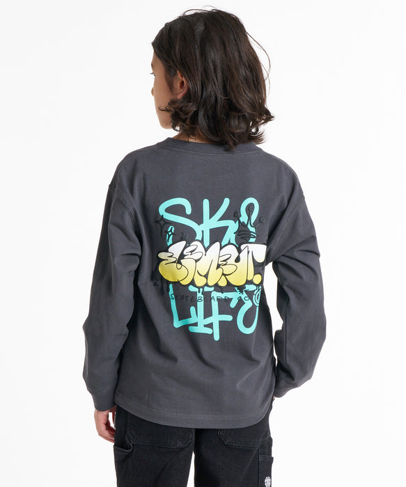 ELEMENT キッズ TAG LS Y ロンT 【2026年秋冬モデル】 CHA / XL/155-165