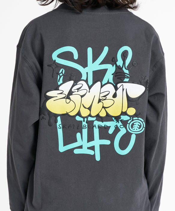 ELEMENT キッズ TAG LS Y ロンT 【2026年秋冬モデル】 CHA / XL/155-165
