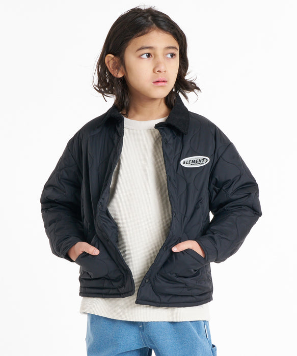 ELEMENT キッズ PLAID PUFF JACKET Y ジャケット 【2026年秋冬モデル】 FBK / XL/155-165