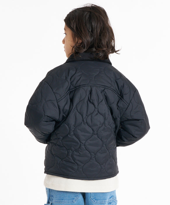 ELEMENT キッズ PLAID PUFF JACKET Y ジャケット 【2026年秋冬モデル】 FBK / XL/155-165