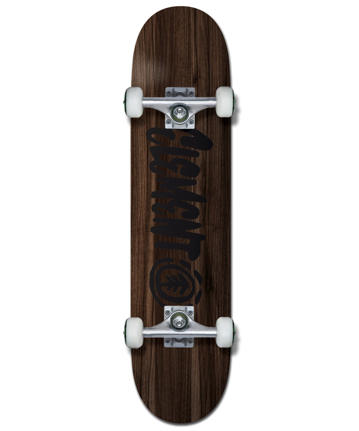 ELEMENT スケートボード 《7.375 inch》SCRIPT BROWN PLY COM キッズ