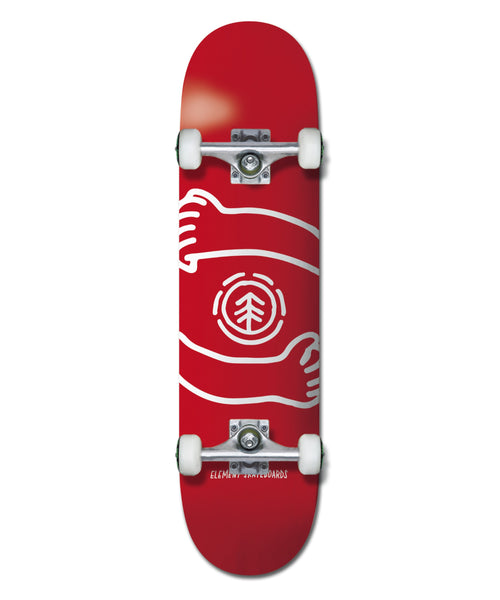 ELEMENT スケートボード 《7.2 Inch》 HUG RED キッズコンプリート