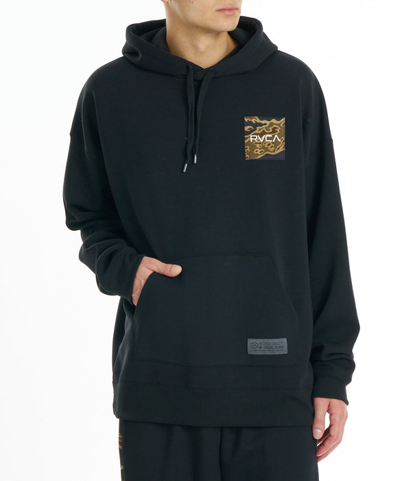 RVCA メンズ BALANCE BOX PATCH HD パーカー 【2026年秋冬モデル】 BLK / XL