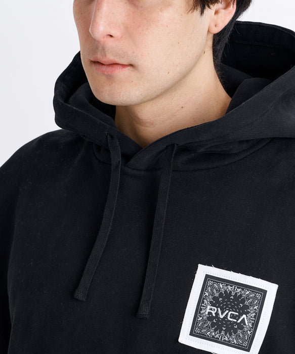RVCA メンズ BANDANA BALANCE CRAST HD パーカー 【2026年秋冬モデル】 BLK / XL