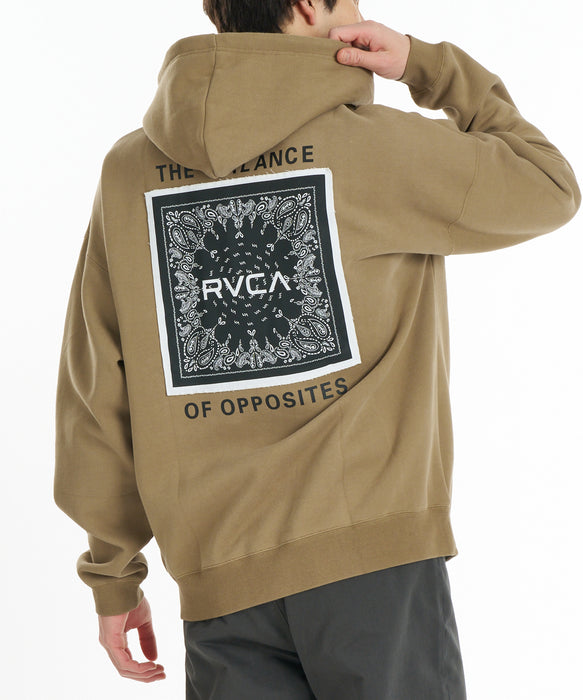 RVCA メンズ BANDANA BALANCE CRAST HD パーカー 【2026年秋冬モデル】 KHA / XL