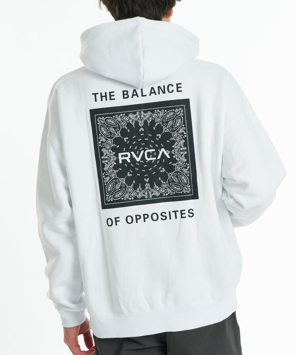 RVCA メンズ BANDANA BALANCE CRAST HD パーカー 【2026年秋冬モデル】 WHT / XL