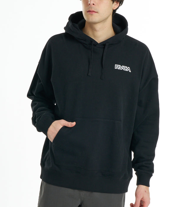 RVCA メンズ BACK SIDE BISCUIT RVCA HD パーカー 【2026年秋冬モデル】 BLK / XL