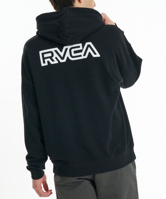 RVCA メンズ BACK SIDE BISCUIT RVCA HD パーカー 【2026年秋冬モデル】 BLK / XL