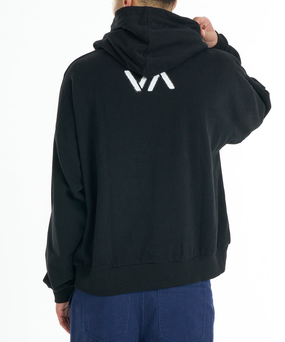 RVCA メンズ STENCIL RVCA HD パーカー 【2026年秋冬モデル】 BLK / XL