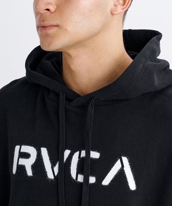 RVCA メンズ STENCIL RVCA HD パーカー 【2026年秋冬モデル】 BLK / XL