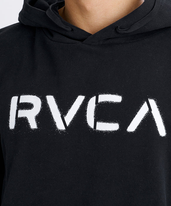 RVCA メンズ STENCIL RVCA HD パーカー 【2026年秋冬モデル】 BLK / XL