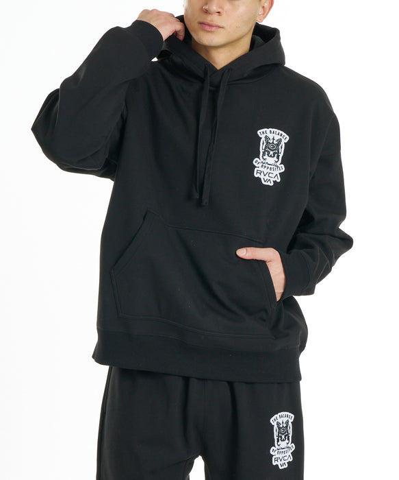 RVCA メンズ BALANCE EMBREM WRWB ZIP HD パーカー 【2026年秋冬モデル】 BLK / XL