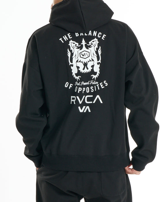 RVCA メンズ BALANCE EMBREM WRWB ZIP HD パーカー 【2026年秋冬モデル】 BLK / XL