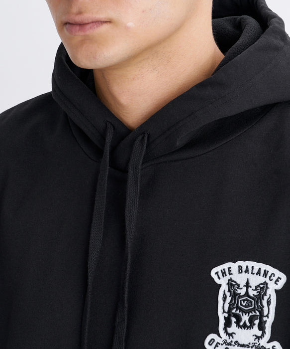 RVCA メンズ BALANCE EMBREM WRWB ZIP HD パーカー 【2026年秋冬モデル】 BLK / XL
