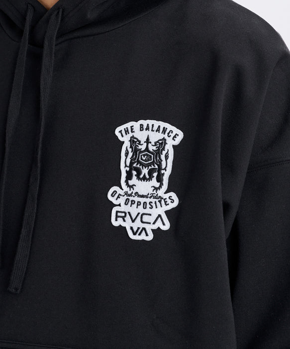 RVCA メンズ BALANCE EMBREM WRWB ZIP HD パーカー 【2026年秋冬モデル】 BLK / XL