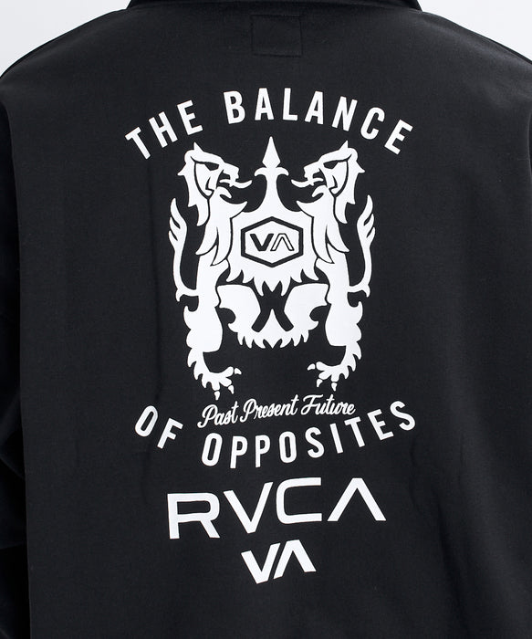 RVCA メンズ BALANCE EMBREM WRWB ZIP HD パーカー 【2026年秋冬モデル】 BLK / XL