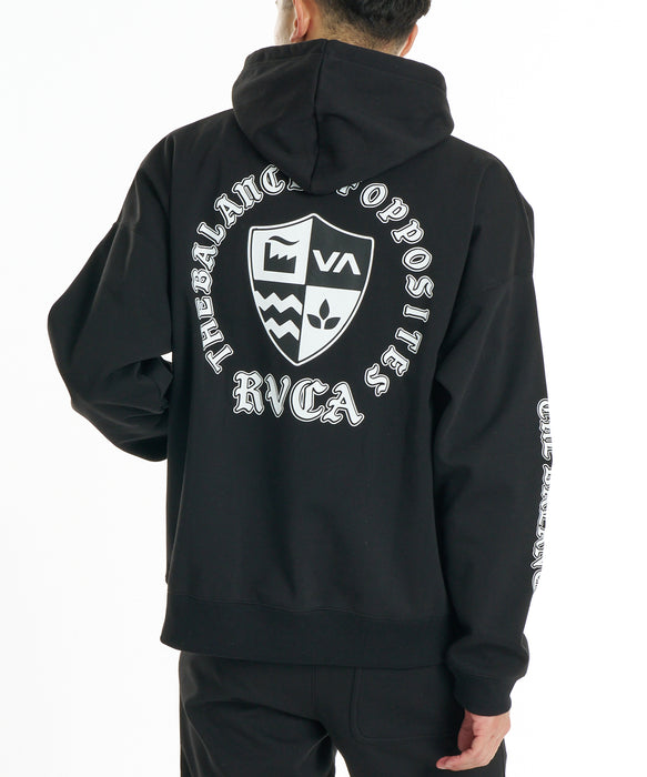 RVCA メンズ SHIELD WRWB HD パーカー 【2026年秋冬モデル】 BLK / XL