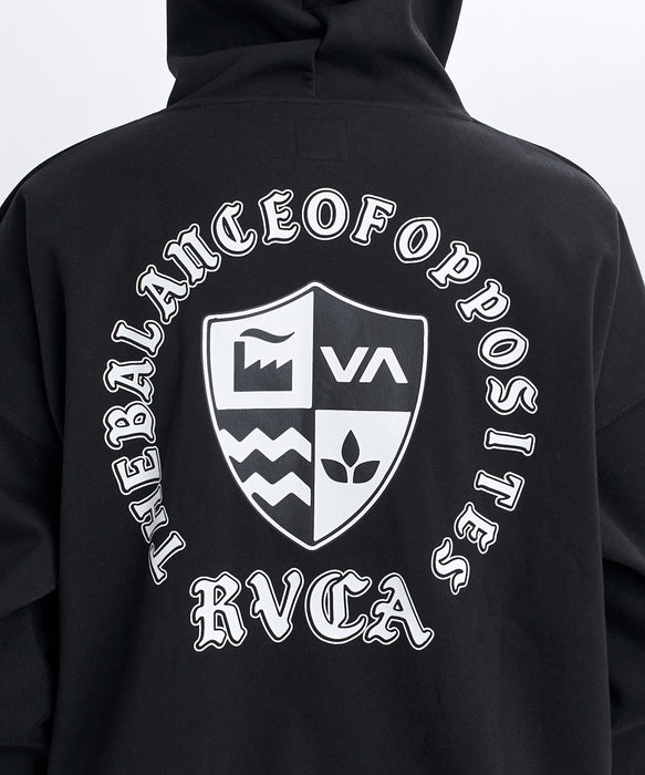 RVCA メンズ SHIELD WRWB HD パーカー 【2026年秋冬モデル】 BLK / XL