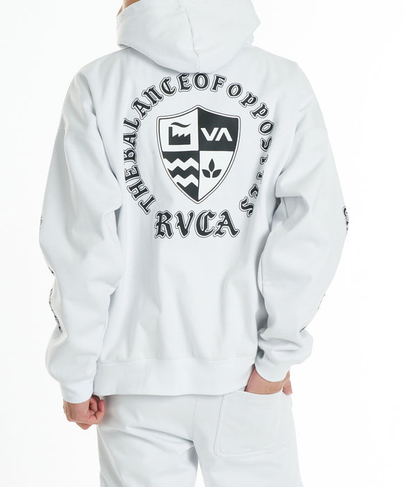 RVCA メンズ SHIELD WRWB HD パーカー 【2026年秋冬モデル】 WHT / XL