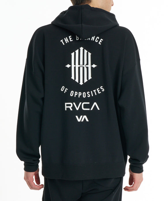 RVCA メンズ KHIXRVCA HD パーカー 【2026年秋冬モデル】 BLK / XL