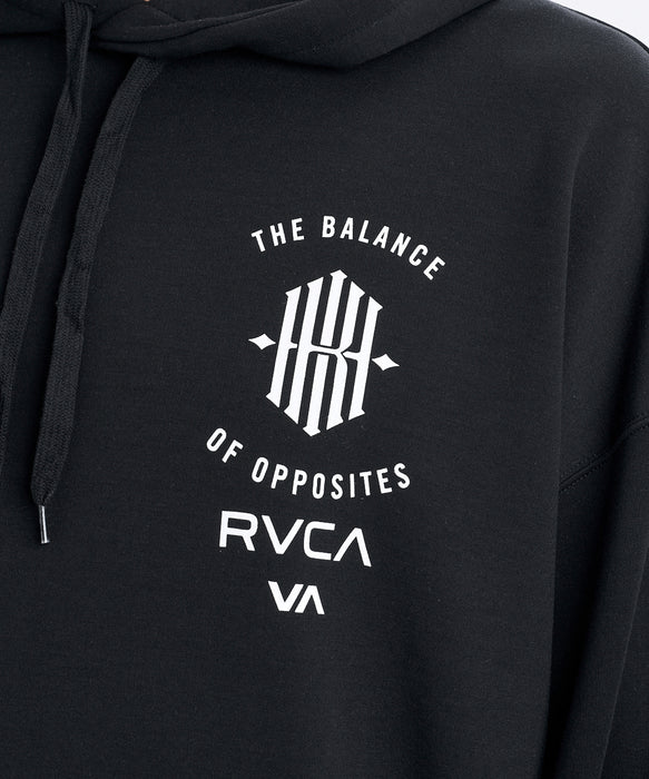RVCA メンズ KHIXRVCA HD パーカー 【2026年秋冬モデル】 BLK / XL
