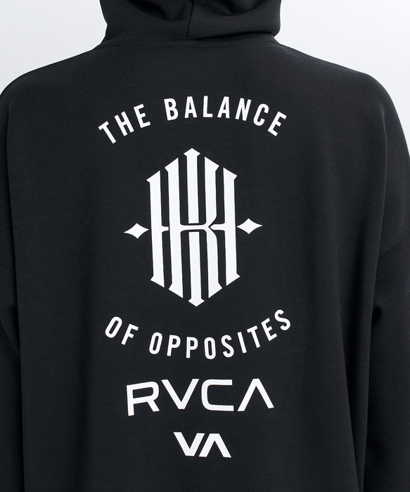 RVCA メンズ KHIXRVCA HD パーカー 【2026年秋冬モデル】 BLK / XL