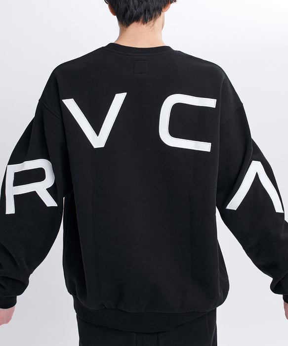 RVCA メンズ BACK SIDE ARCH RVCA CR トレーナー 【2026年秋冬モデル】 BLK / XL