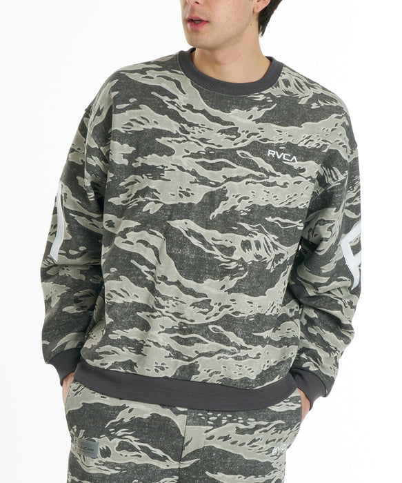 RVCA メンズ BACK SIDE ARCH RVCA CR トレーナー 【2026年秋冬モデル】 GCM / XL