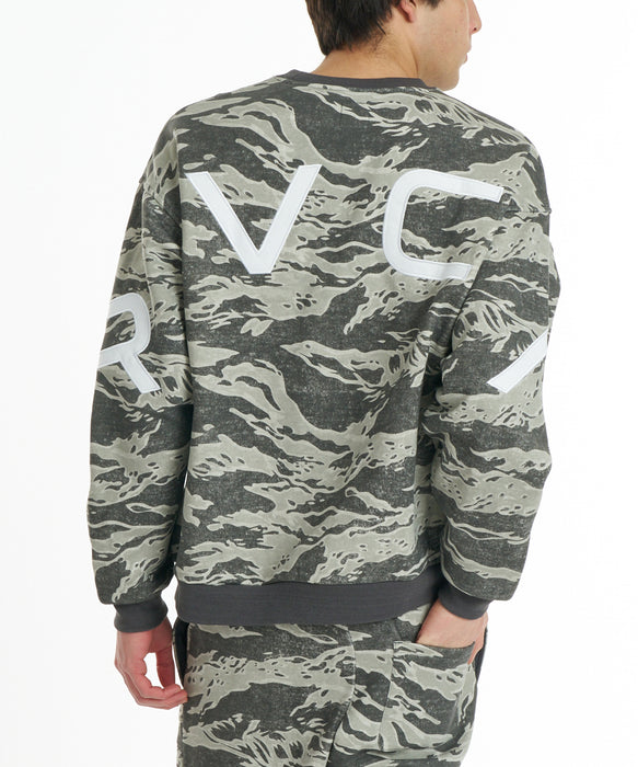 RVCA メンズ BACK SIDE ARCH RVCA CR トレーナー 【2026年秋冬モデル】 GCM / XL