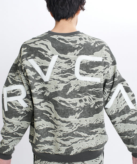 RVCA メンズ BACK SIDE ARCH RVCA CR トレーナー 【2026年秋冬モデル】 GCM / XL