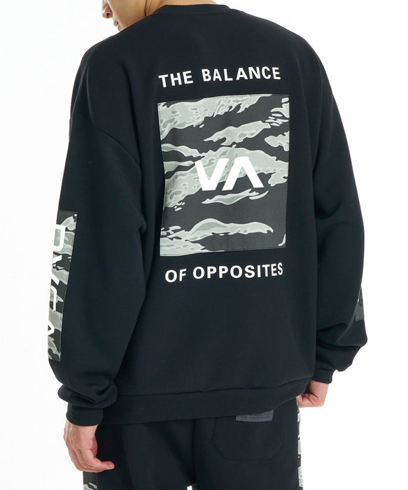 RVCA メンズ BALANCE BOX PATCH CR トレーナー 【2026年秋冬モデル】 BLG / XL