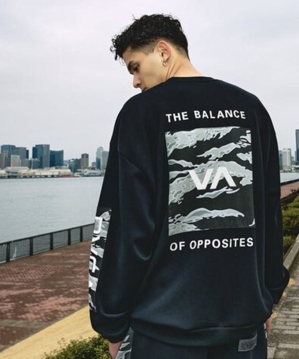 RVCA メンズ BALANCE BOX PATCH CR 調温機能 セットアップ トレーナー 【2026年秋冬モデル】