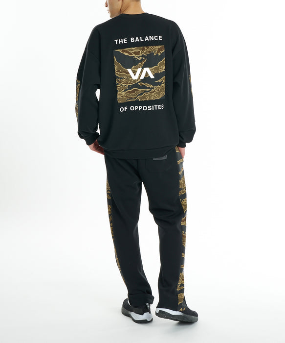 RVCA メンズ BALANCE BOX PATCH CR トレーナー 【2026年秋冬モデル】 BLK / XL