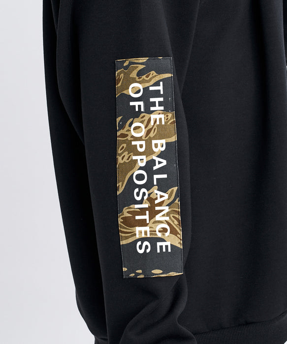 RVCA メンズ BALANCE BOX PATCH CR トレーナー 【2026年秋冬モデル】 BLK / XL